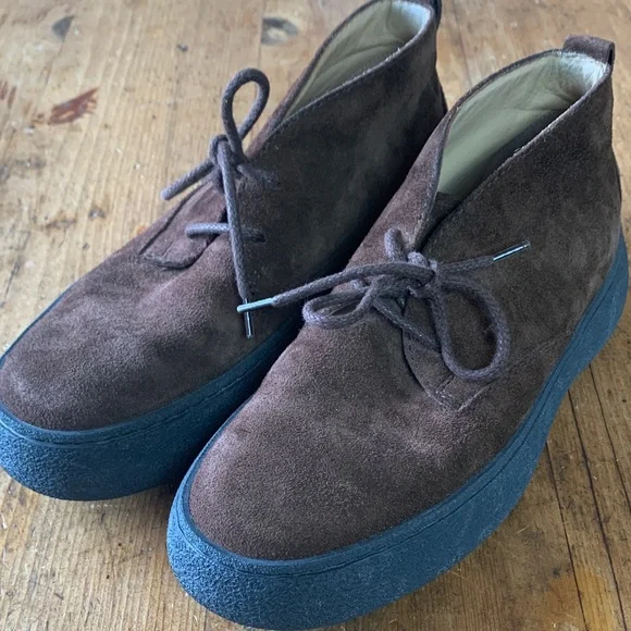 Tods Men's Brown Suede Desert Boots - Picture 4 of 16